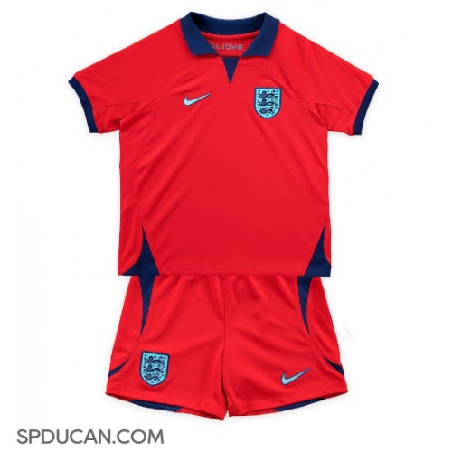 Dječji Nogometni Dres Engleska Gostujuci SP 2022 Kratak Rukav (+ Kratke hlače)